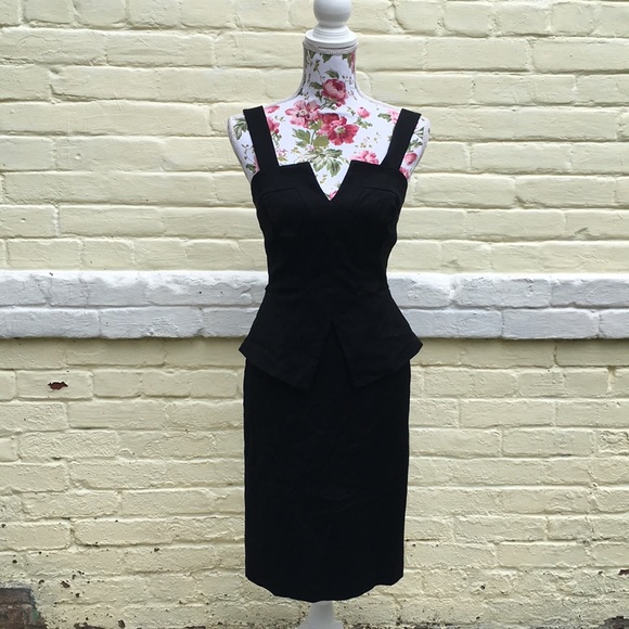 White House Black Market Dresses & Skirts - Black Peplum  Madonna/ Lady Gaga-Esque Dress